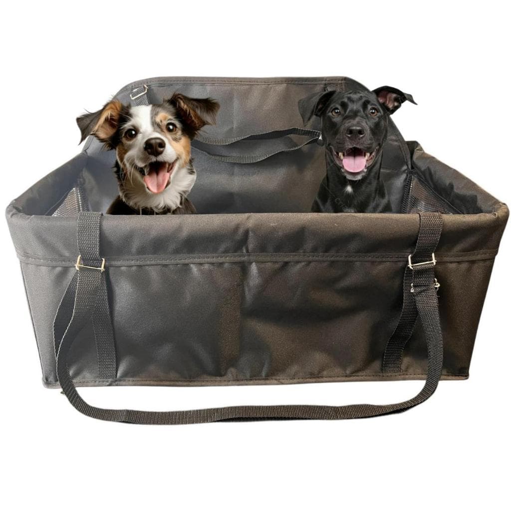 Cadeira Assento Duplo Para 2 Pets Cachorros Gatos Juntos no Carro Até 10kg Transporte Viagem PRONTA ENTREGA!