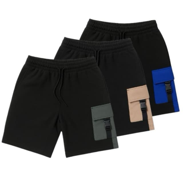 Kit 3 Bermuda Masculina Short Cargo Tactel