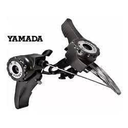Alavanca Trocador Passador de Marcha 18 e 21 V. Bike Nylon C/Cabos Bicicleta
