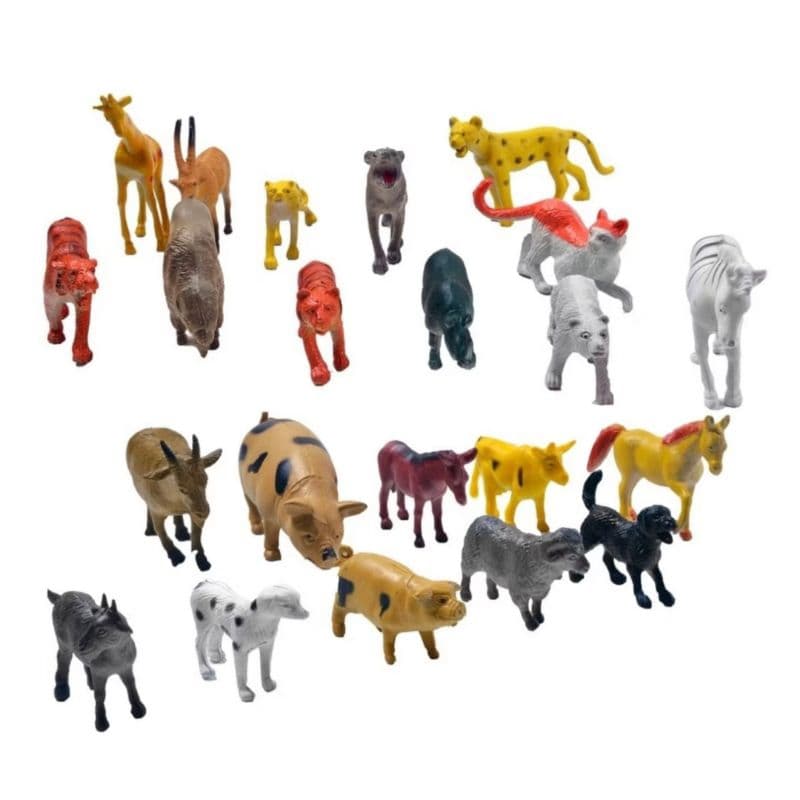 KIT ANIMAIS SELVA + FAZENDA MINIATURAS