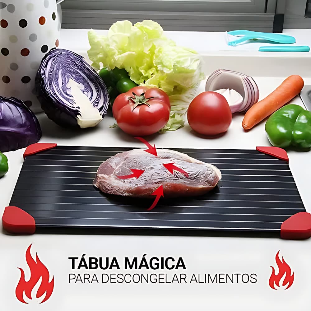 Tabua Magica Descongelar Rapido Carne E Alimentos Defrost