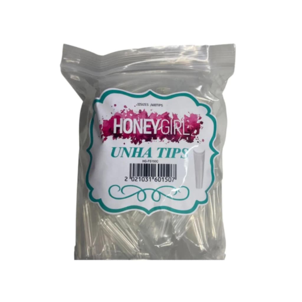 Unhas Tips ORIGINAL HONEY GIRL Extra 600und TRANSPARENTE