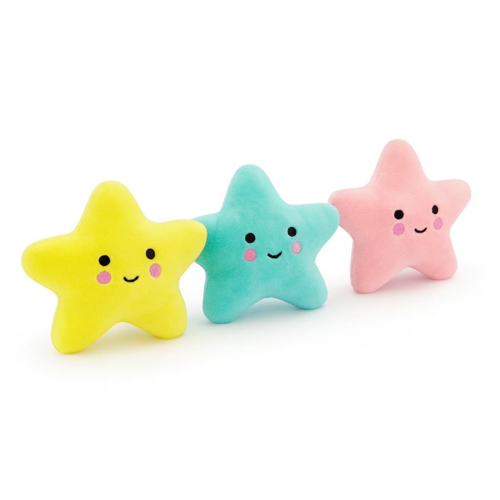 brinquedo  ursinho para cachorro pet filhote estrela pelucia