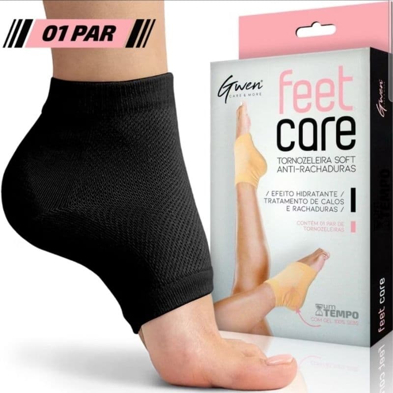 Meias Gel Anti Rachaduras Calcanhar 1 Par Efeito Hidratante Envio Imediato