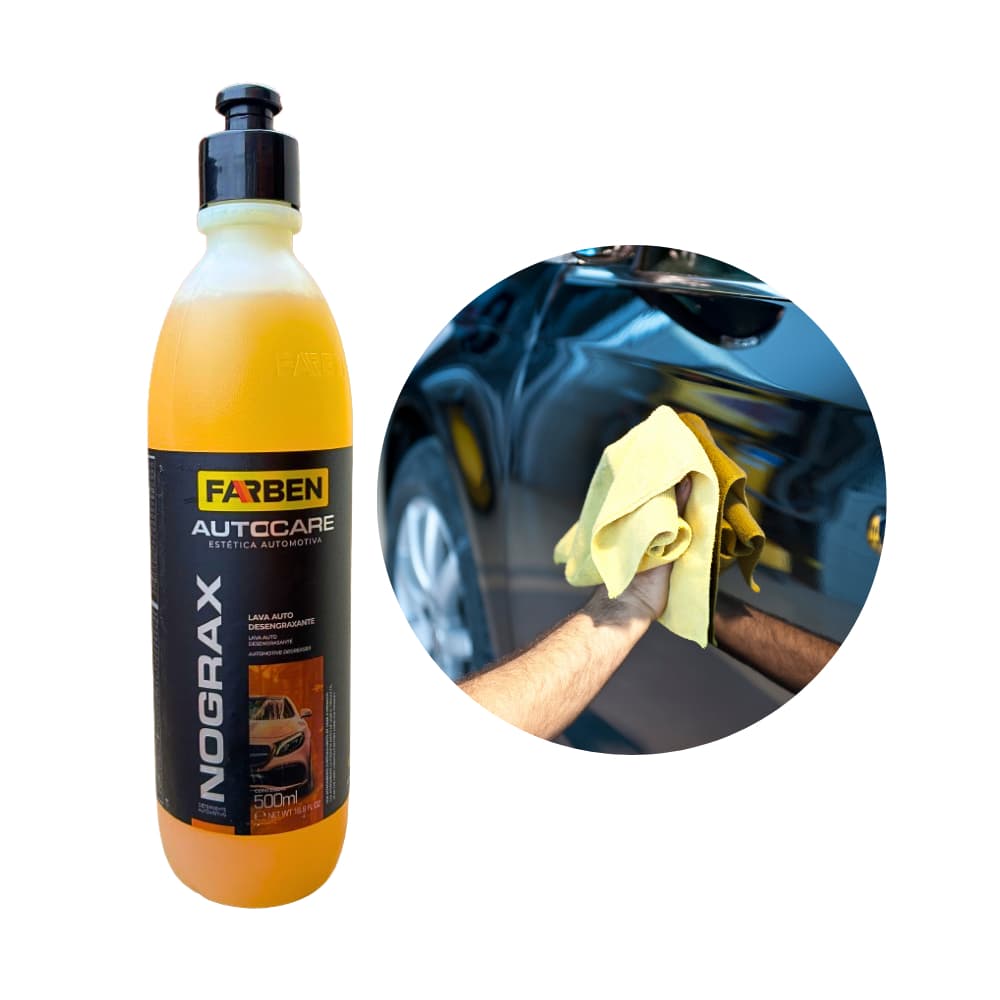 Nograx Farben 500ml Auto Care Desengraxante Automotivo Limpador Para Motor, Rodas, Pneus, Peças e Chassi