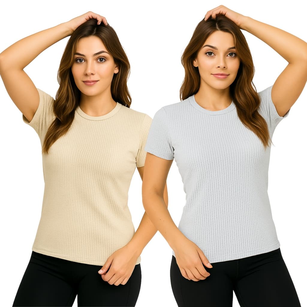 Kit 2 Camisetas Dry Fit Feminina – Conforto, Estilo e Desempenho!