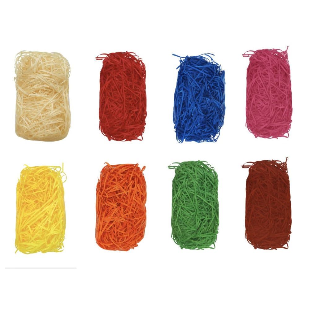 Palha De Madeira Colorida Kit 8 Pacotes Cores Variadas palhas Decorativa enfeites