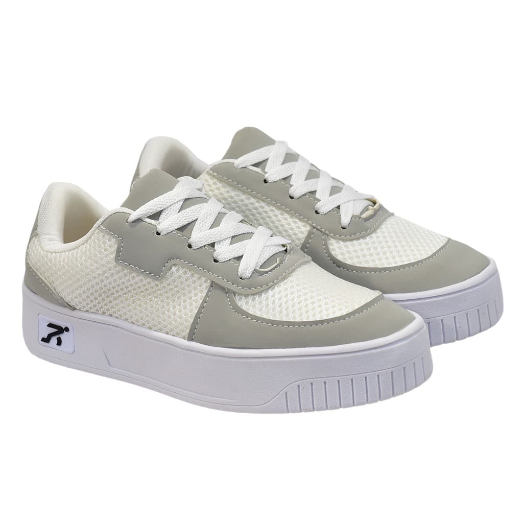 Tenis Feminino Casual Sola Bicolor Estiloso e Conforto Dia a Dia Academia