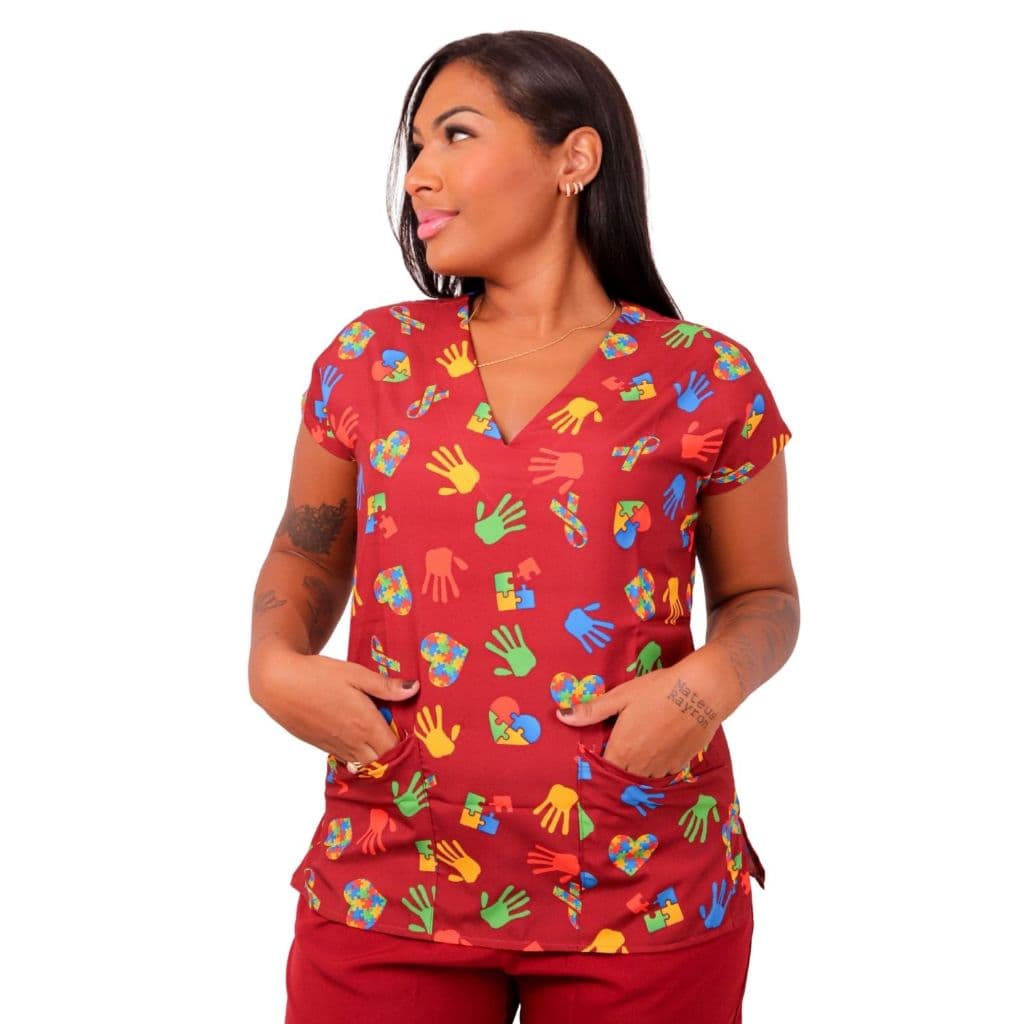 SCRUB Conjunto Pijama Cirúrgico/Hospitalar (AUTISMO  2 ref:036)
