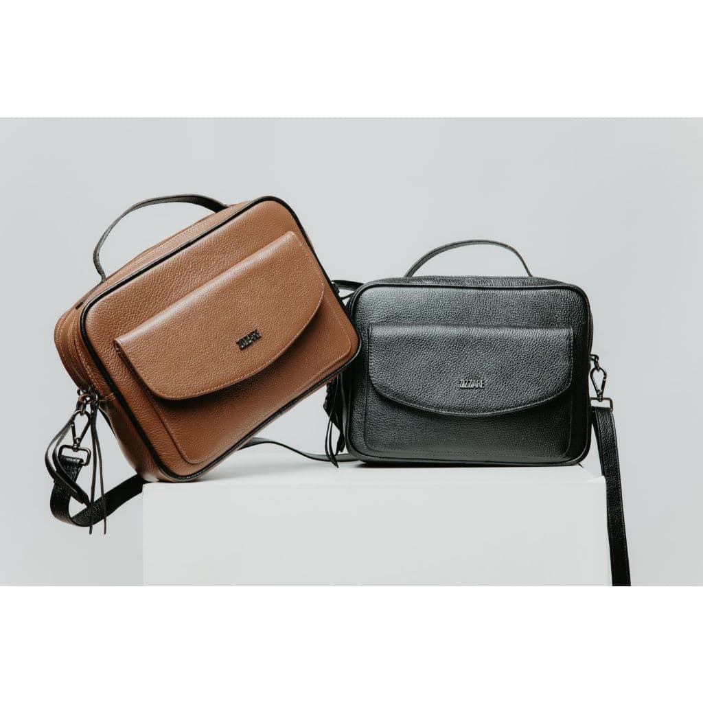 Bolsa Feminina Viena Alça Transversal Couro Legitimo Zizzare