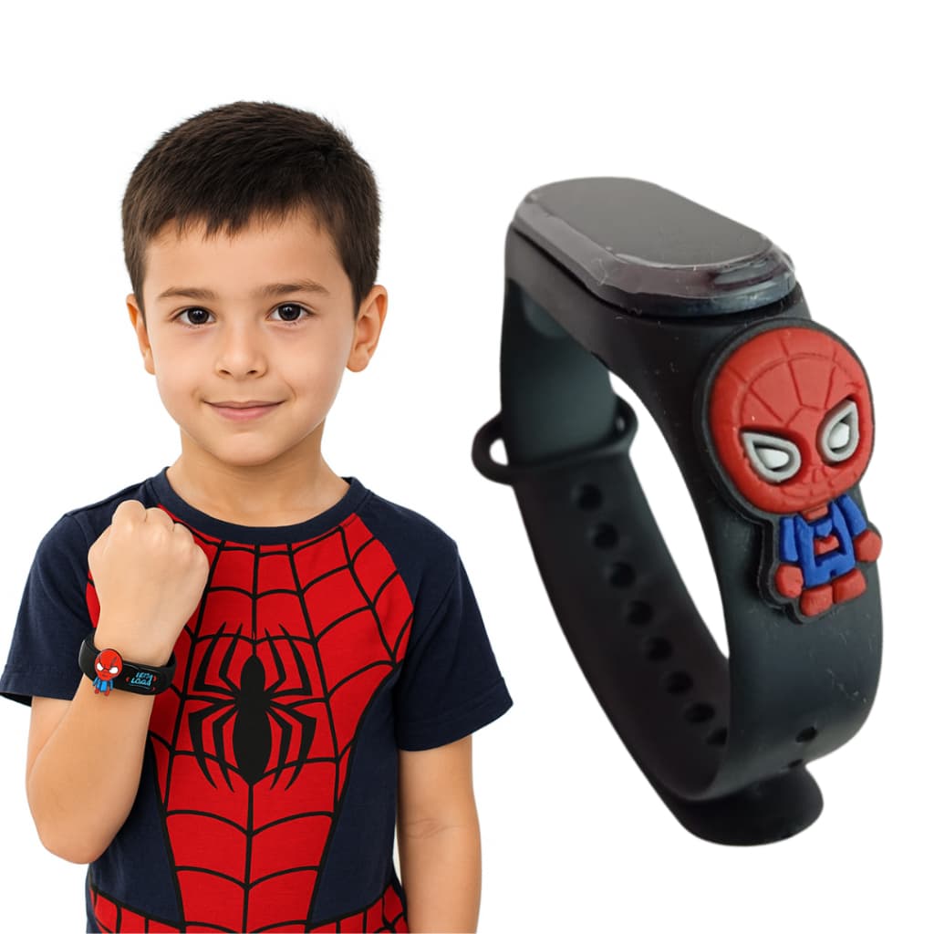Relógio Infantil Digital Á Prova De água Homem Aranha