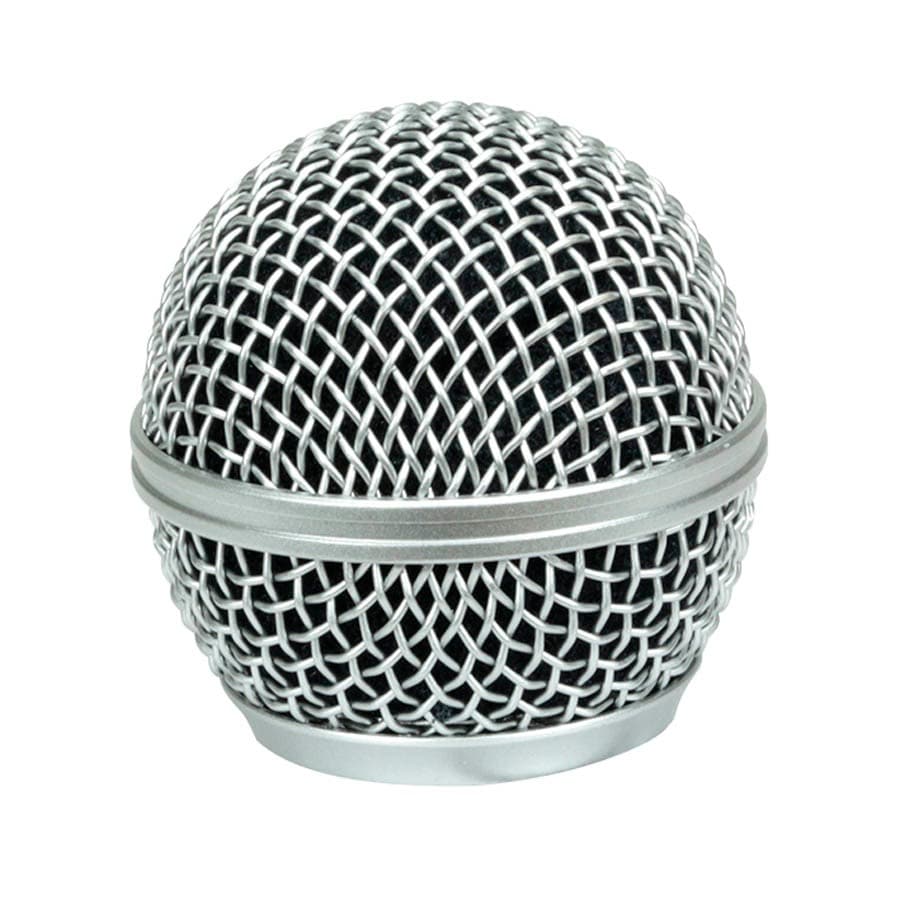 GLOBO METALICO GRADE DE PROTEÇAO PARA MICROFONE DIAMETRO 31,5MM - PRATA