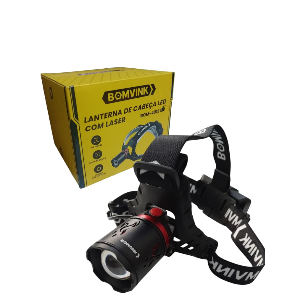 LANTERNA DE CABEÇA PARA BIKE LANTERNA DE CABEÇA LANTERNA COM LASER BOMVINK