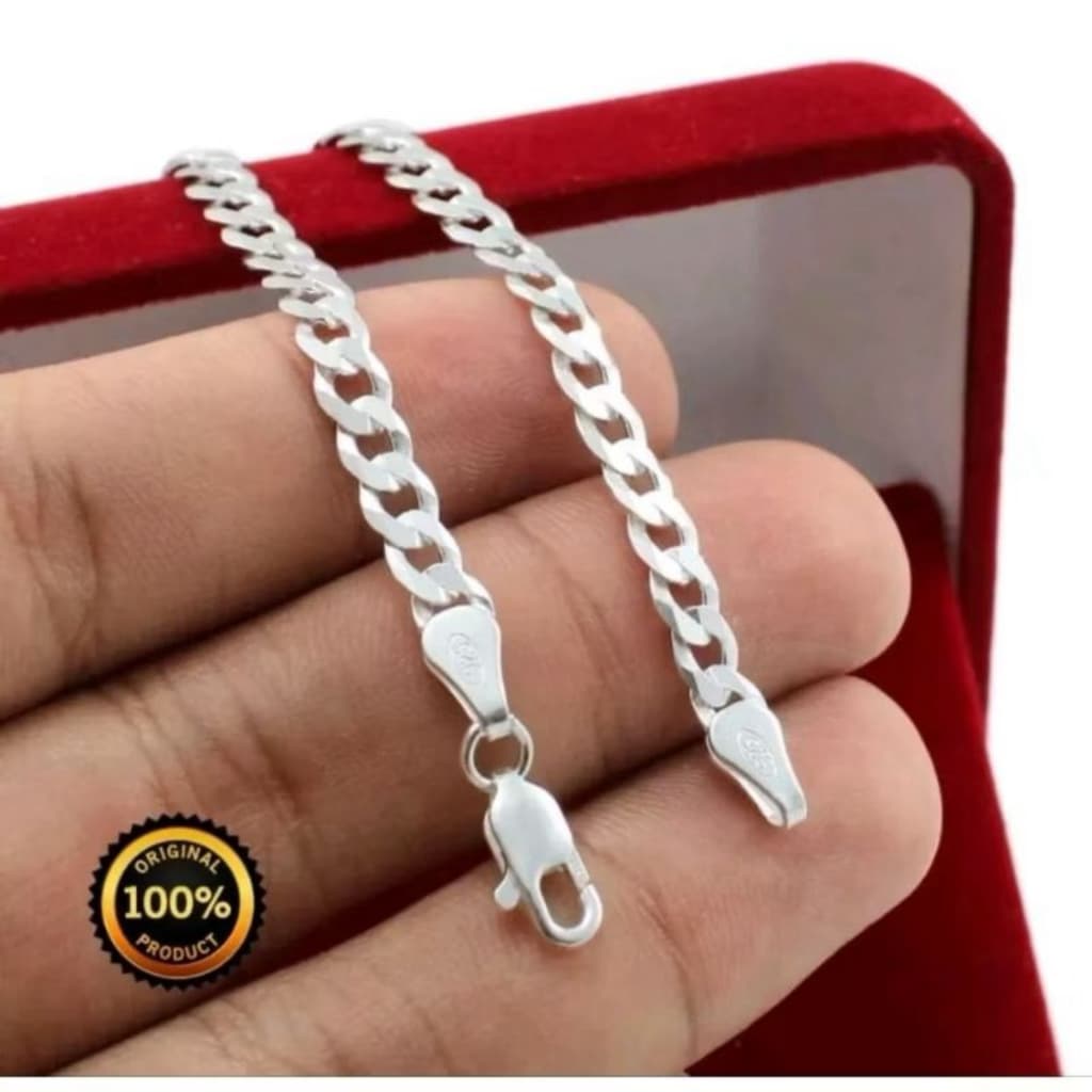 Pulseira escamada grumet 4mm