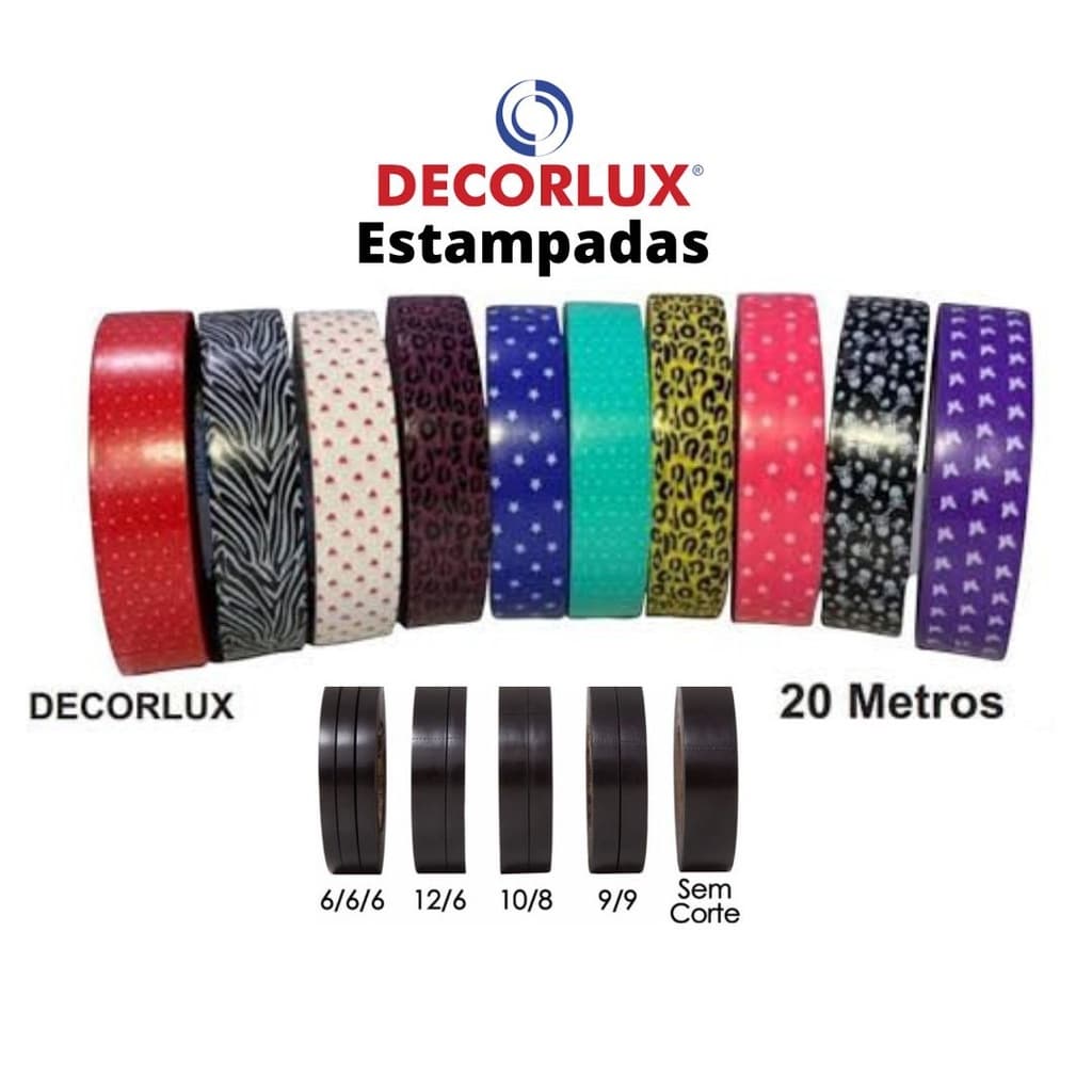 Fita para Bronzeamento Decorada 18mmx20M Oncinha Rosa Inteira ou Cortada-FITA-BRONZEAMENTO