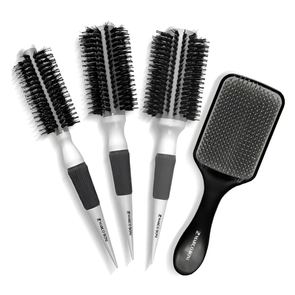 Kit 3 Escovas Thermal Ceramic Profissional Raquete Free Flex REF 6211