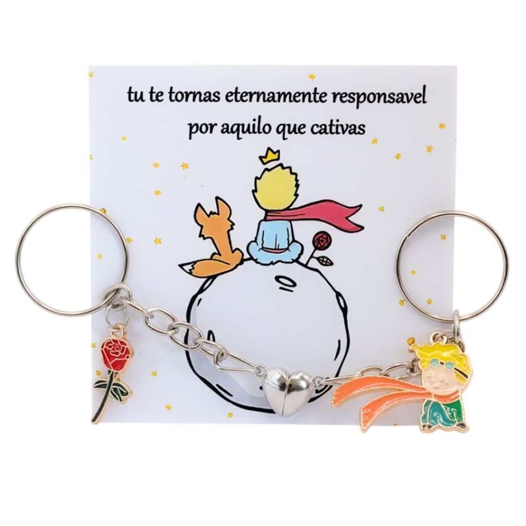 Conjunto de Chaveiros O Pequeno Principe Presente Dia dos Namorados