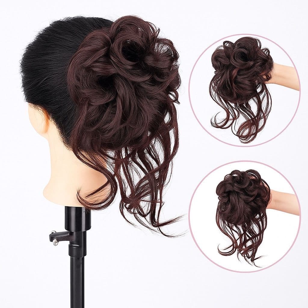 Aplique Coque Cabelo Sintetico Fios