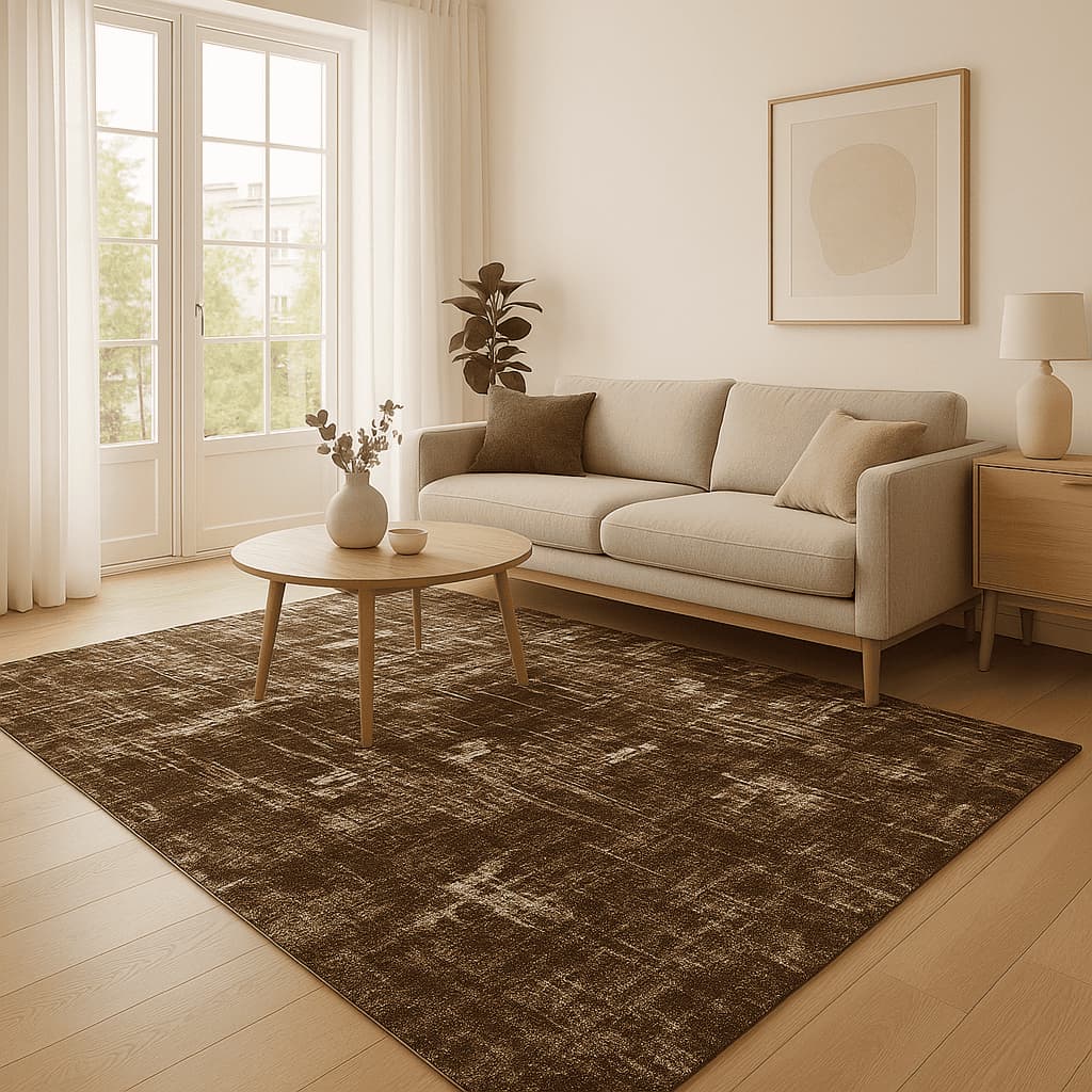 Tapete 2,00x1,50m Antiderrapante Geométrico Quadriculado Para Sala e Quarto Decorativo