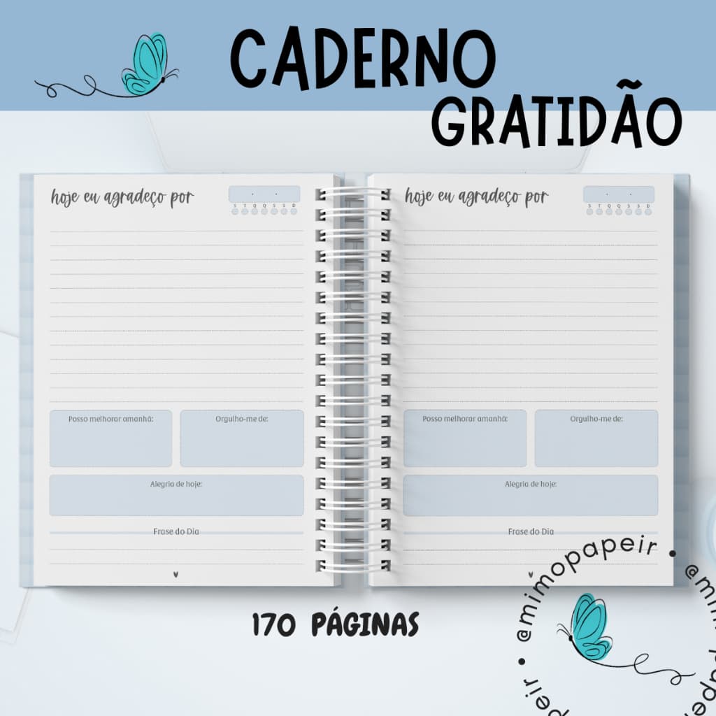 CADERNO DA GRATIDÃO - CAPA PERSONALIZADA/ caderno oração
