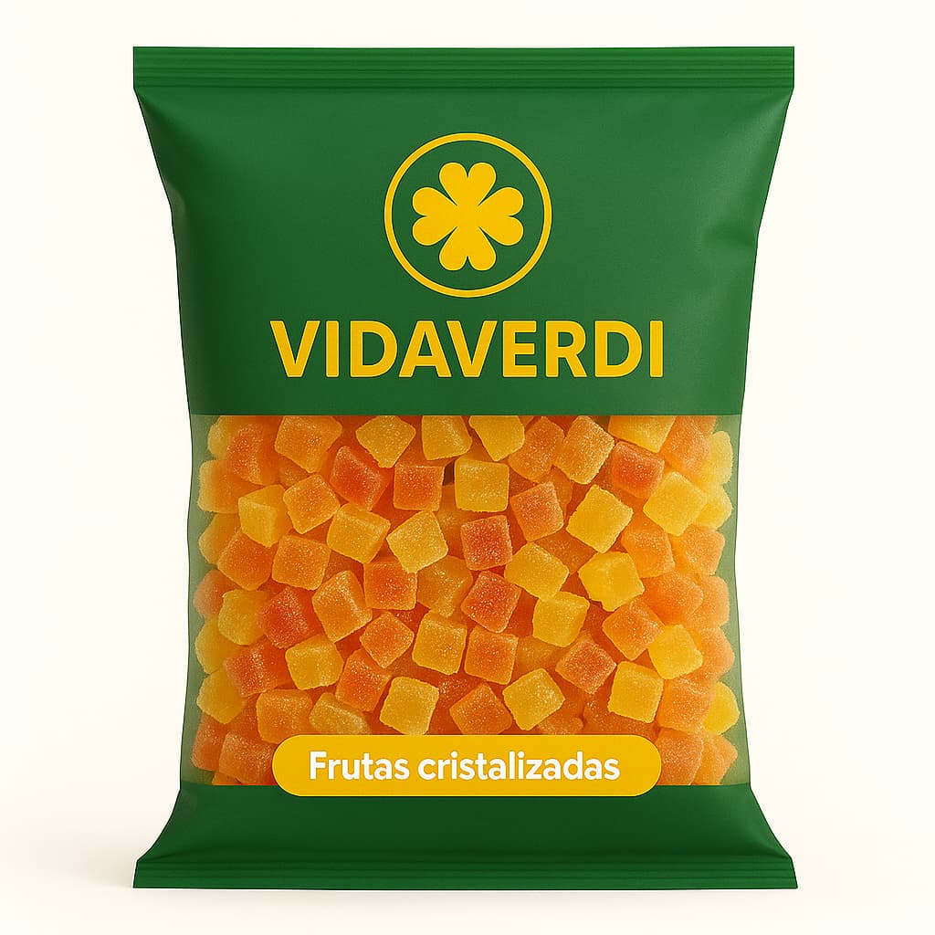 Frutinhas para Panetone e Frutinhas para Natal | Nosso Mix Especial de Frutas Cristalizadas 1kg | Cores e Sabor