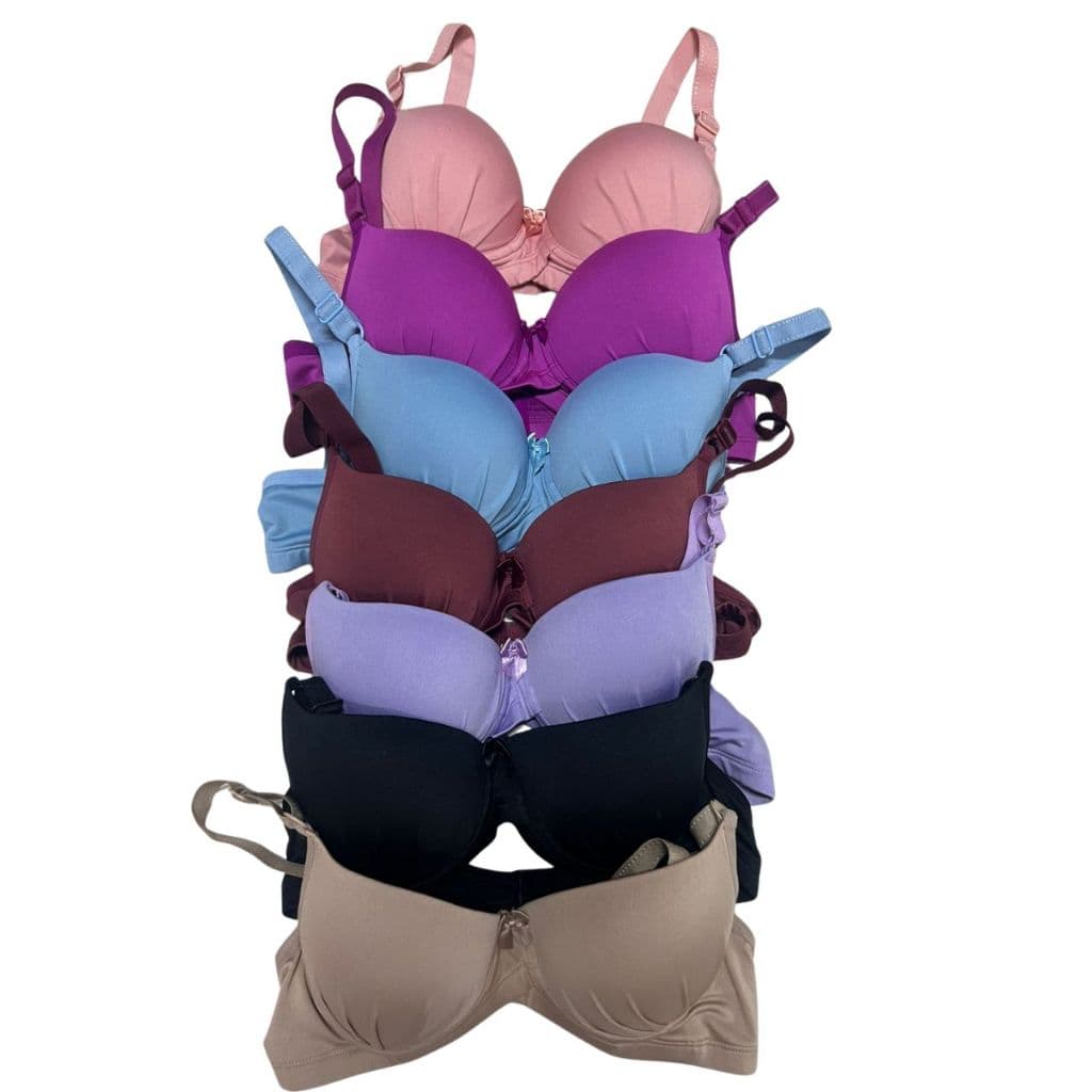 2 Sutia Feminino com Bojo Aro Reforçado Transpassado Moda Intima Conforto Macio Alça Regulaveis 071