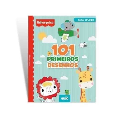 Livro Infantil 101 Meus Primeiros Desenhos Livro de colorir Fisher Price