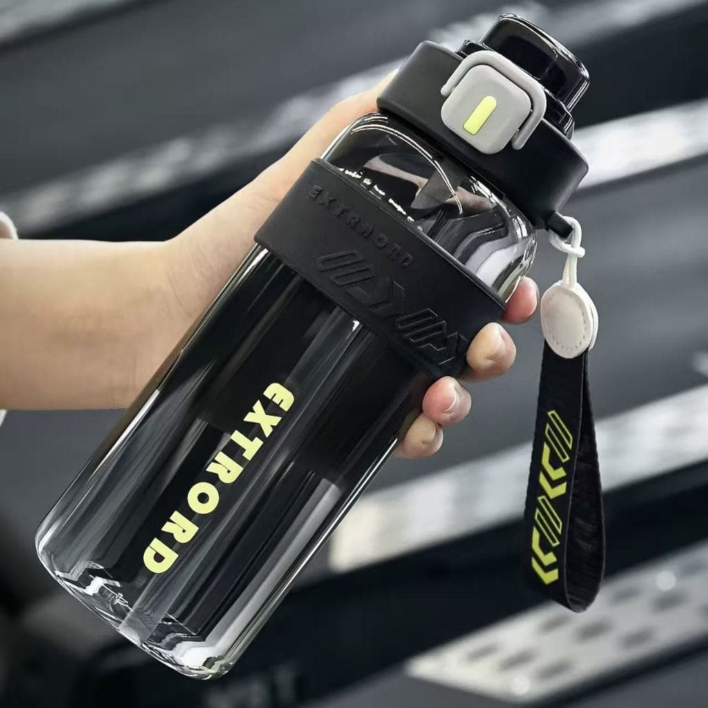 Garrafa de água 800ml com canudo, alça e antivazamento