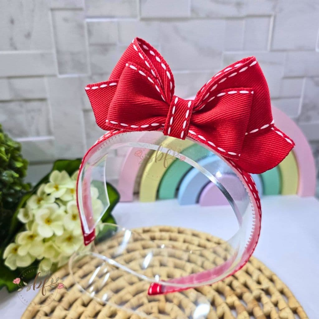 Tiara Bela Infantil Menina - Arco De Cabelo Laço em Pé, Acessório Infantil