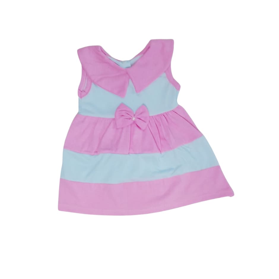 Vestido para bebê com laço regata delicado menina 5 a 8 MESES primavera/verão