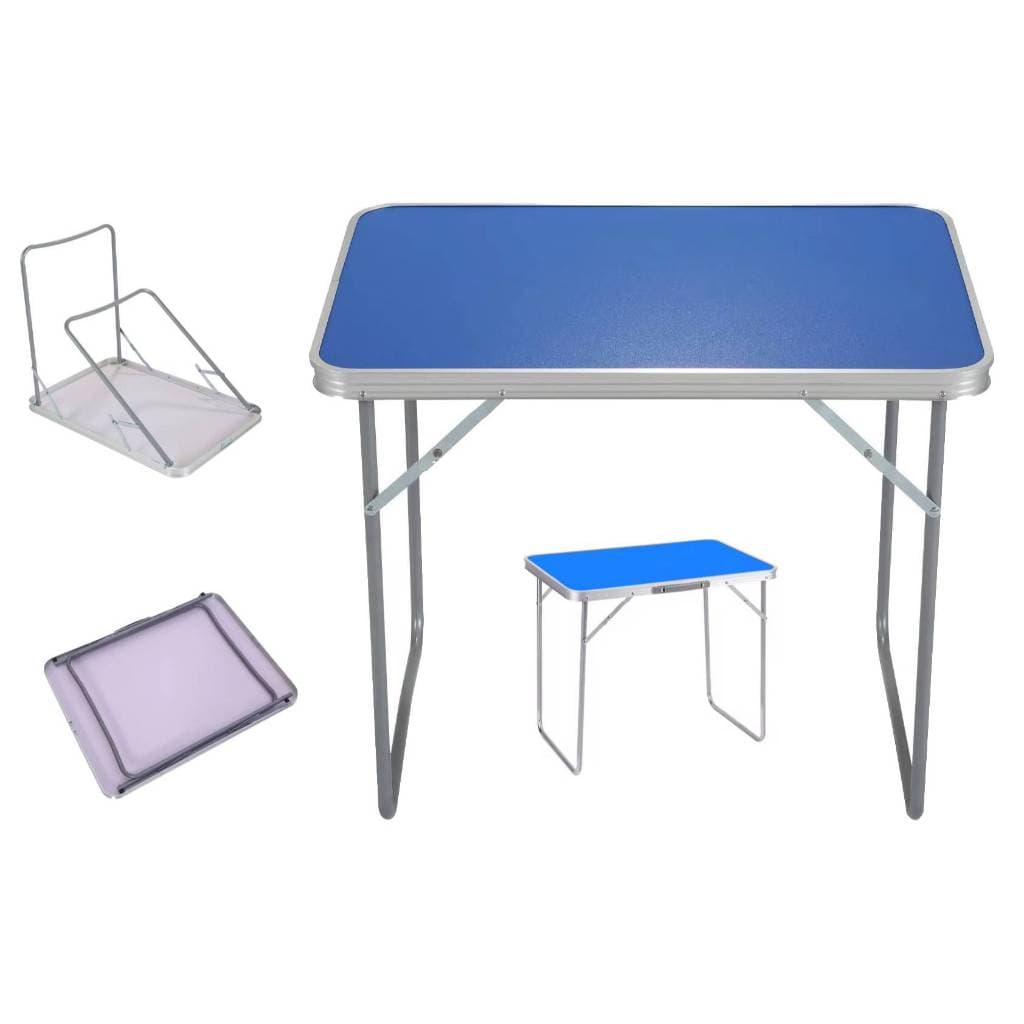 Mesa Ideal Estudos Jogos Praia Camping de Alumínio 70cm