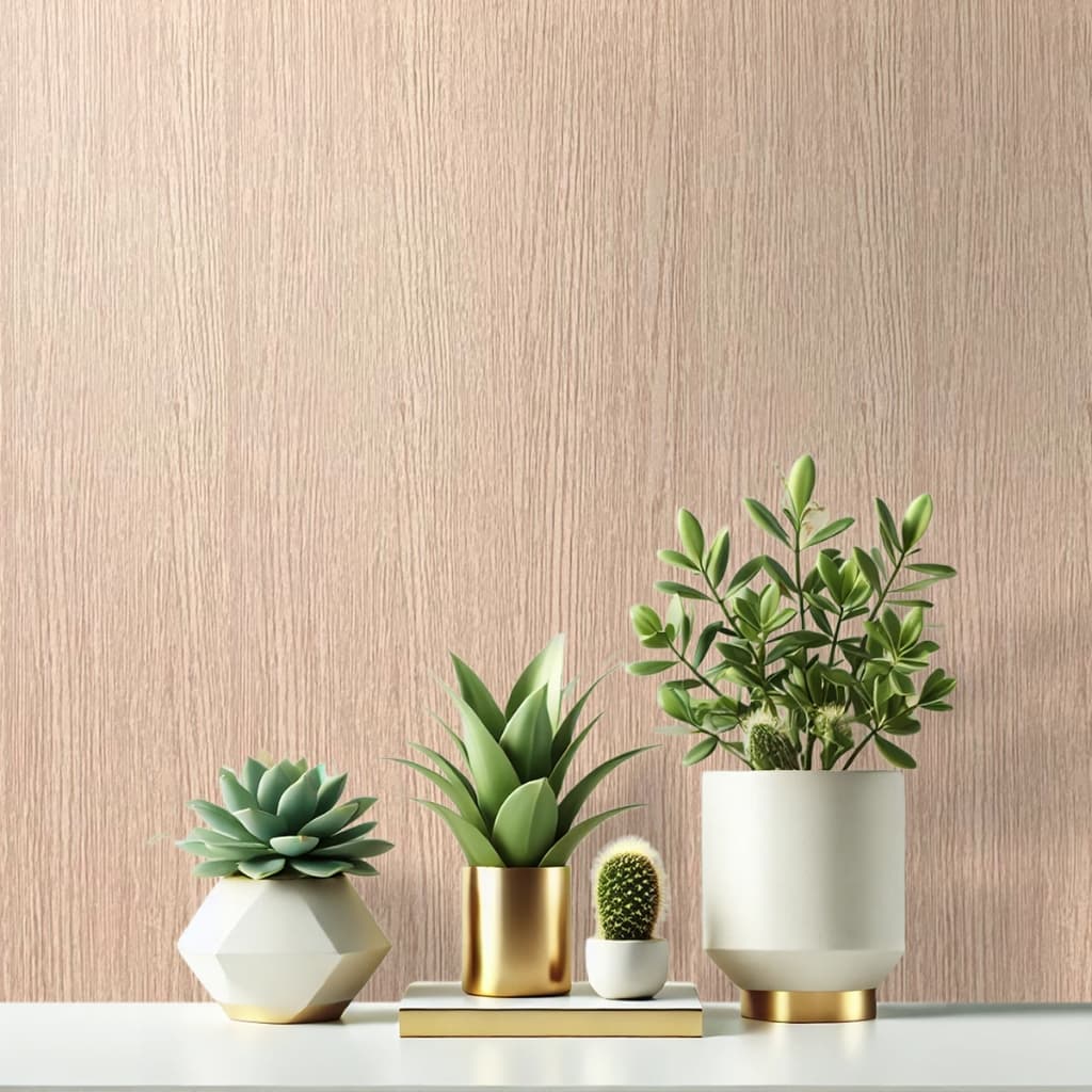 Papel De Parede Adesivo Efeito Madeira Vanilla Sala Quarto Rolo