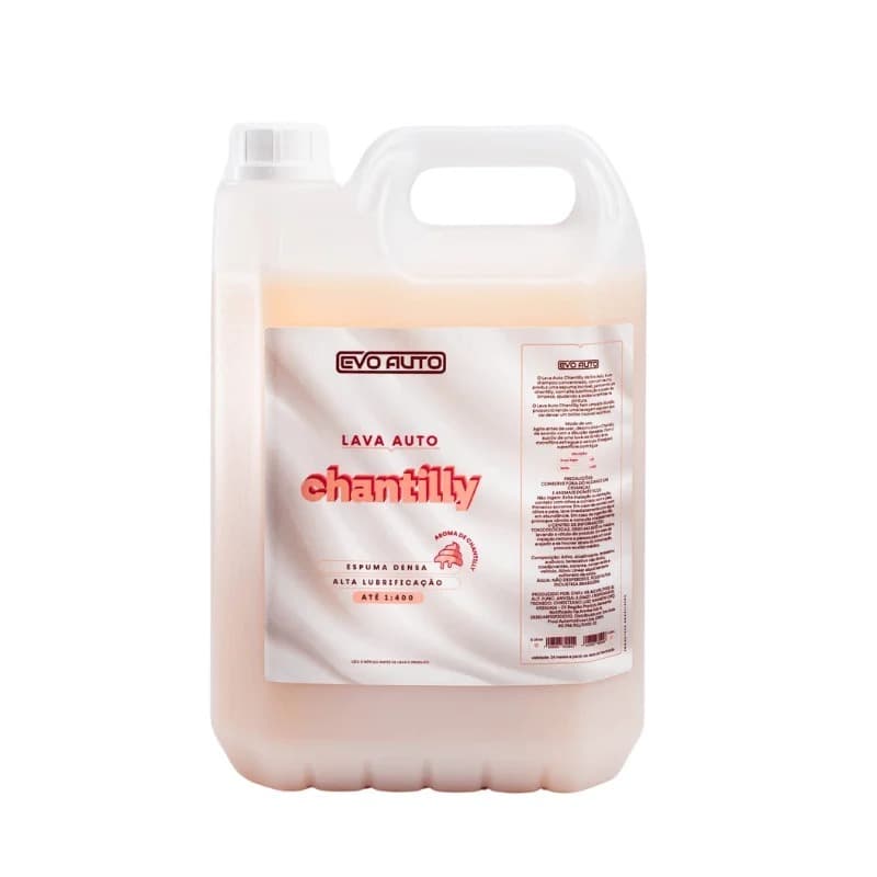 SHAMPOO LAVA AUTO CHANTILLY AUTOMOTIVO 1 PARA 400 5 LITROS