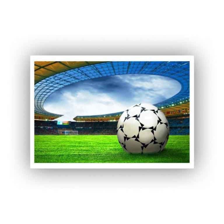Futebol Campo Bola Papel arroz para bolo de 7kg 30x40cm