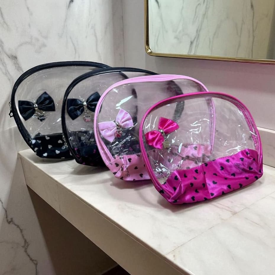 Necessaire Bolsinha Para Viagem Transparente