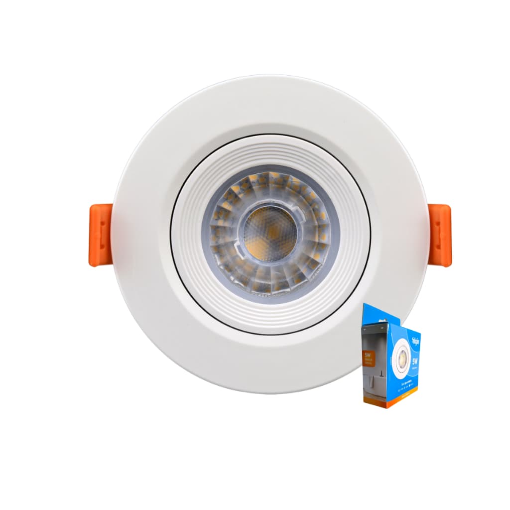 Spot LED Redondo MR16 5W Branco 400 Lúmens Luz Branca Morna 3000K Eco Bivolt Elgin