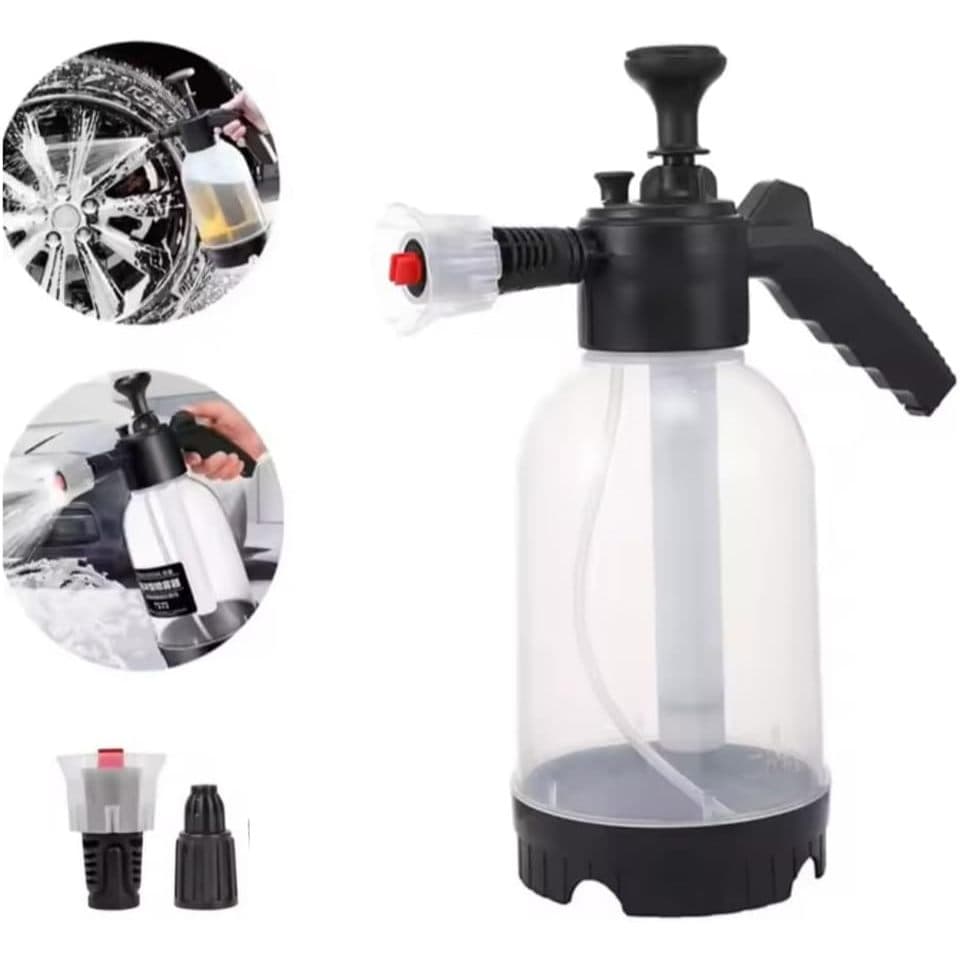 Pulverizador De Compressão Manual Gerador Espuma 2 Litros (COPO RESISTENTE)