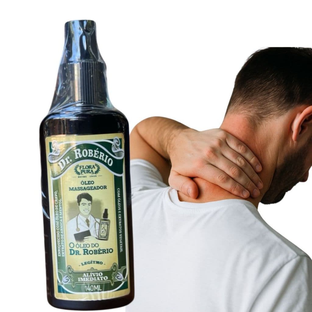 Óleo Massageador Spray Dr. Robério 140ml - Alívio Imediato Dores Musculares e Relaxamento