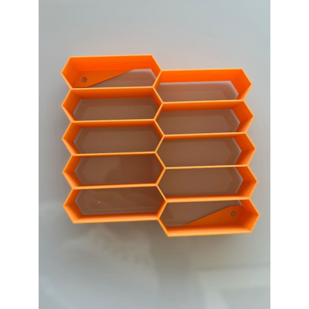 Expositor Nicho Colmeia 3D para Hot Wheels e Miniaturas 1:64 – Suporte até 10 Carrinhos