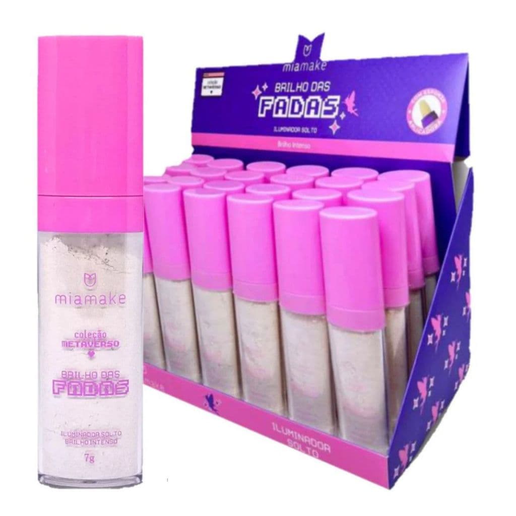 Box 24 Unidades  Iluminador Brilho das Fadas miamake Brilho Intenso
