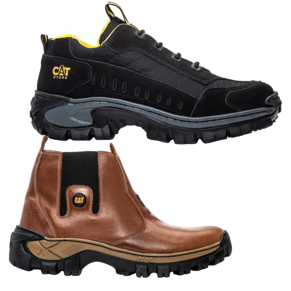 Kit Bota Coturno Caterpillar Trabalho Promoção Promoção Atacado Coturno Bota Adventure c brinde