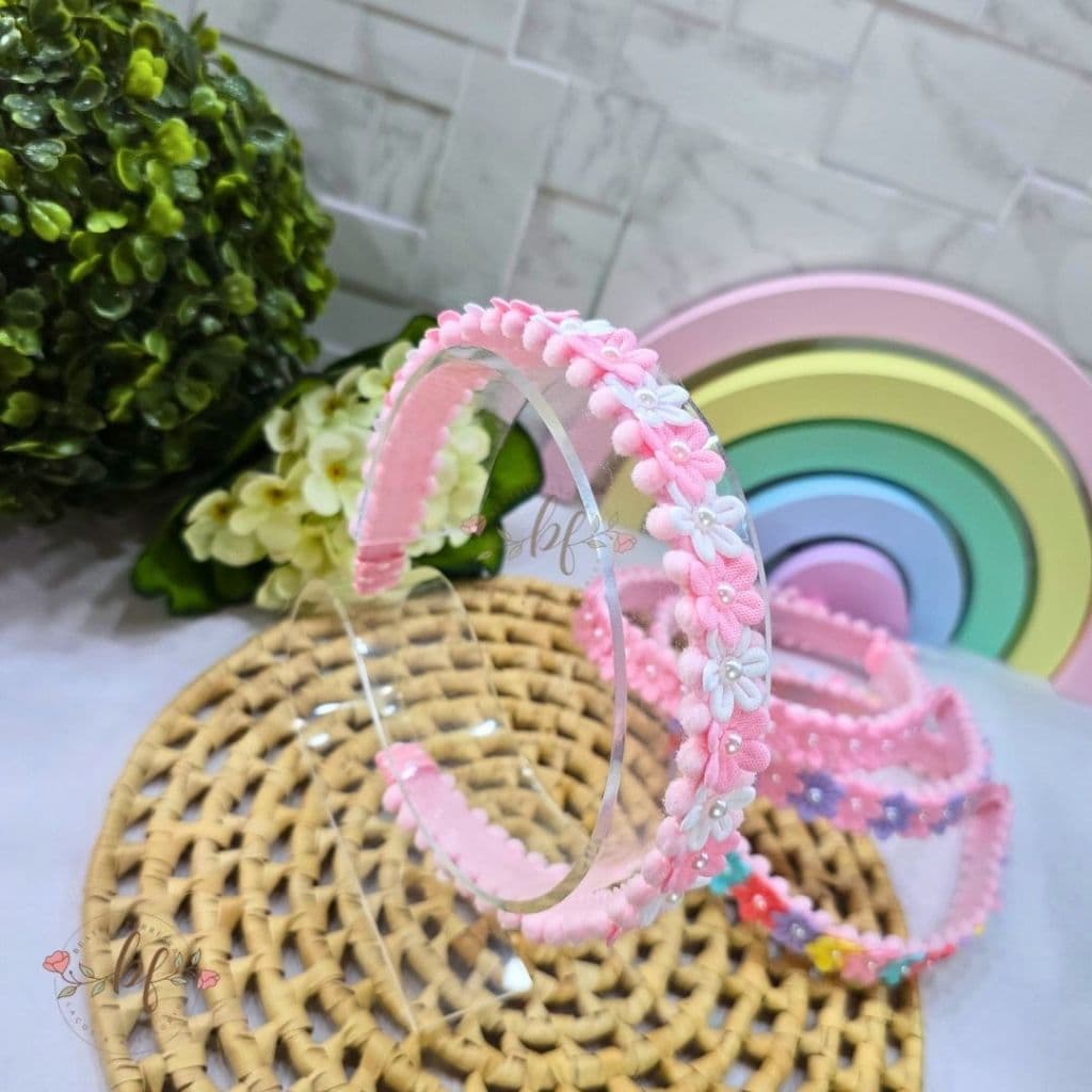 Tiara Maria Flor - Tiara De Flores Infantil Menina - Arco De Cabelo, Acessório Infantil
