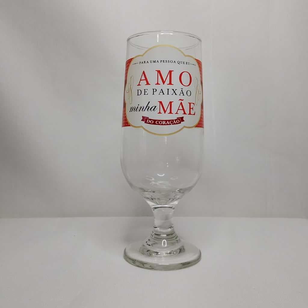 Taça cerveja de vidro transparente Família