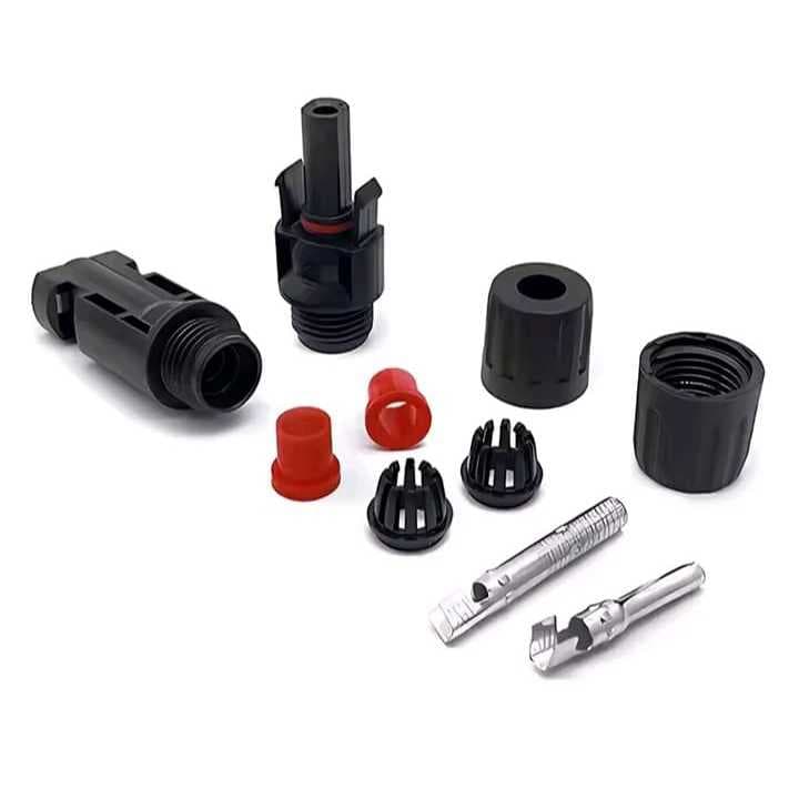 Conectores de painéis solares Kit com 5 MC4 fotovoltaico 1000V DC 30A  2,5/4/6mm2