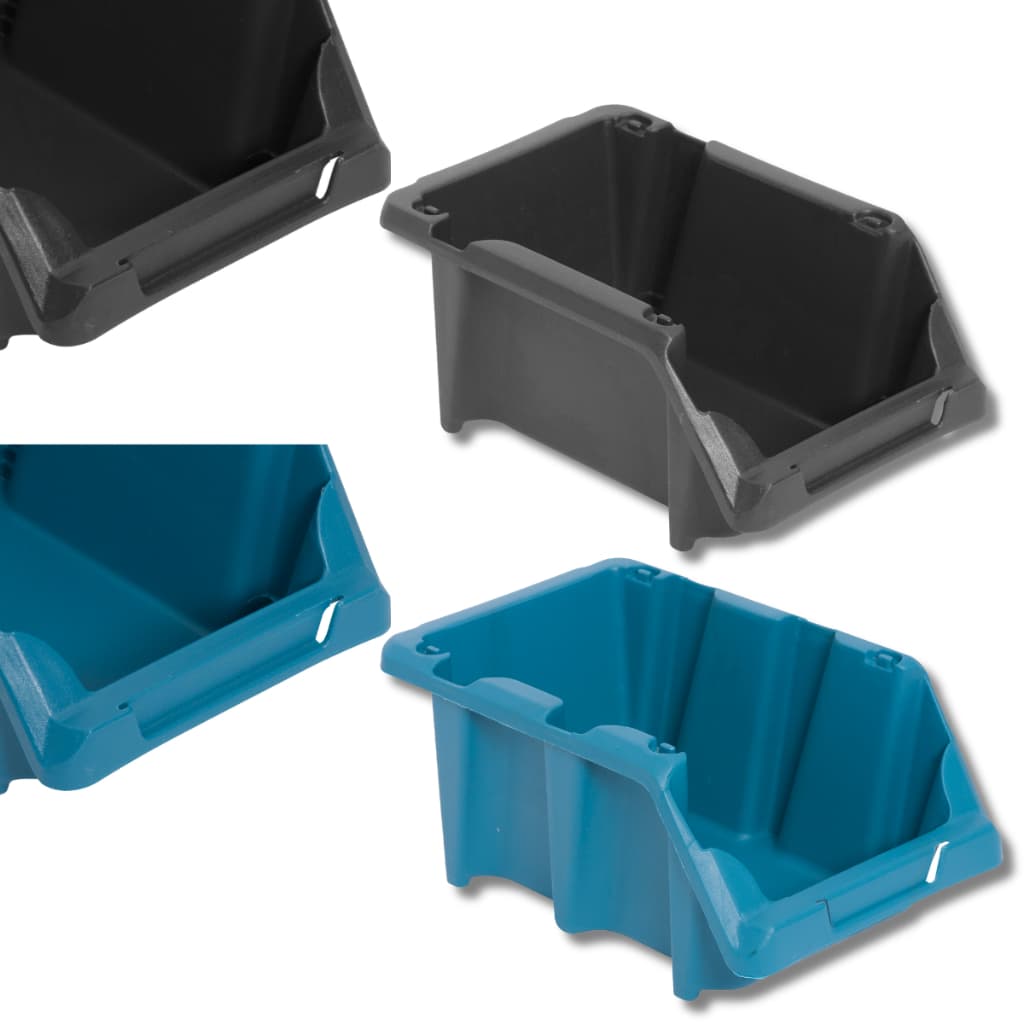 15un Gaveteiro Organizador Plástico Vonder N° 3 8x10,4x17,6cm - Azul Ou Preto