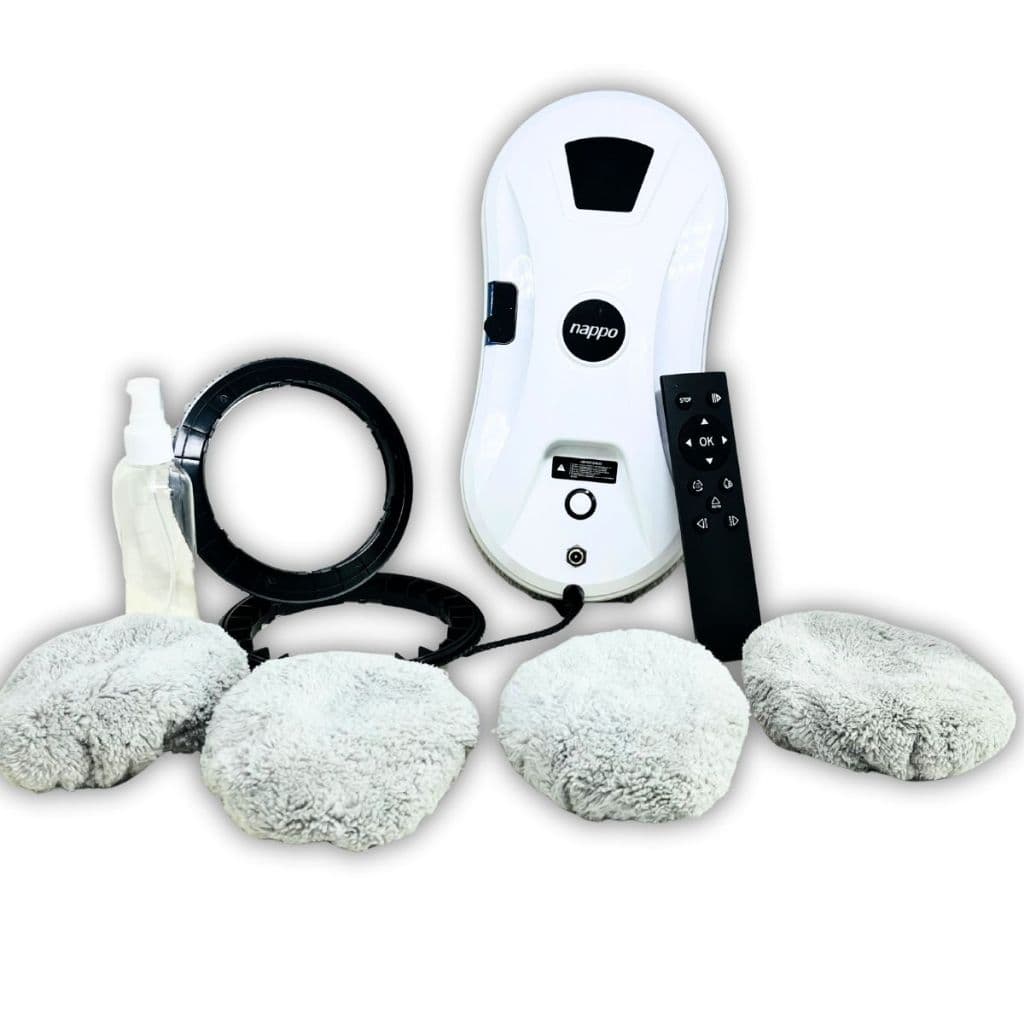 Limpador De Janelas Vidros 3 Modos De Limpeza Bivolt Com Pano Que Não Arranha- Branco 90W