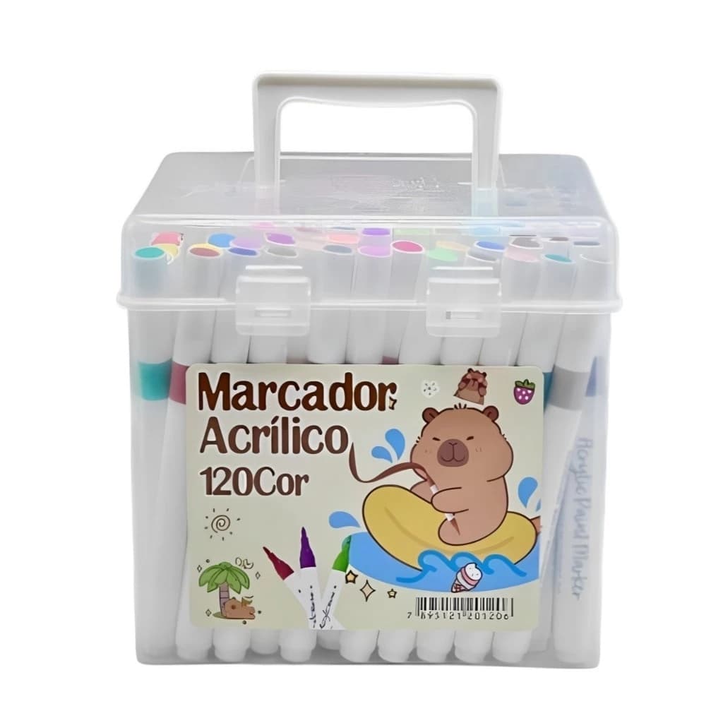 Caneta 60/120/168 Cores de Marcador de Tinta Acrílica Coloridos Especial à prova d'água