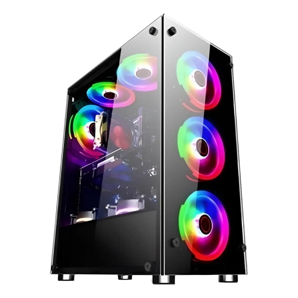 Gabinete Gamer Preto Atx Vidro Usb3.0 Xway 01150 Fonte 500w
