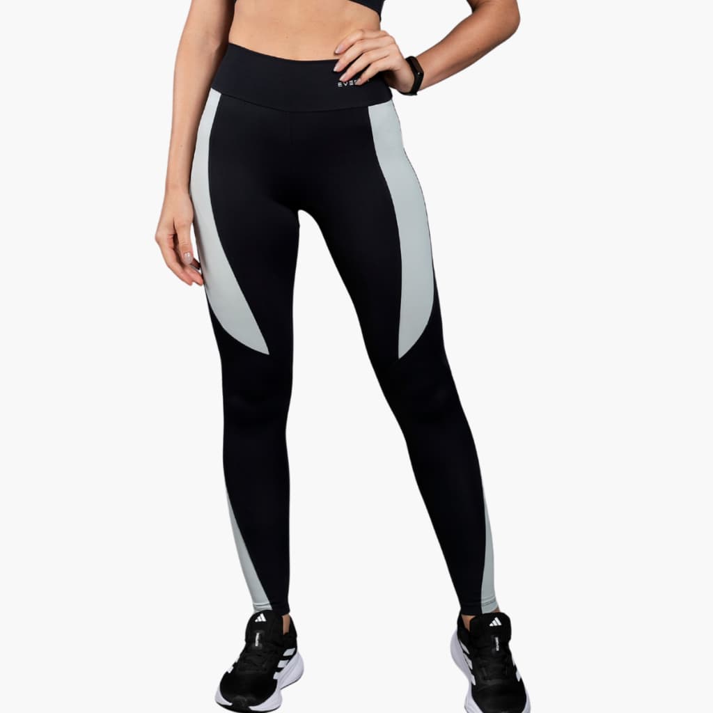 Legging Fitness Academia Corrida Treino Feminina Alta Compressão Recortes Anatômico