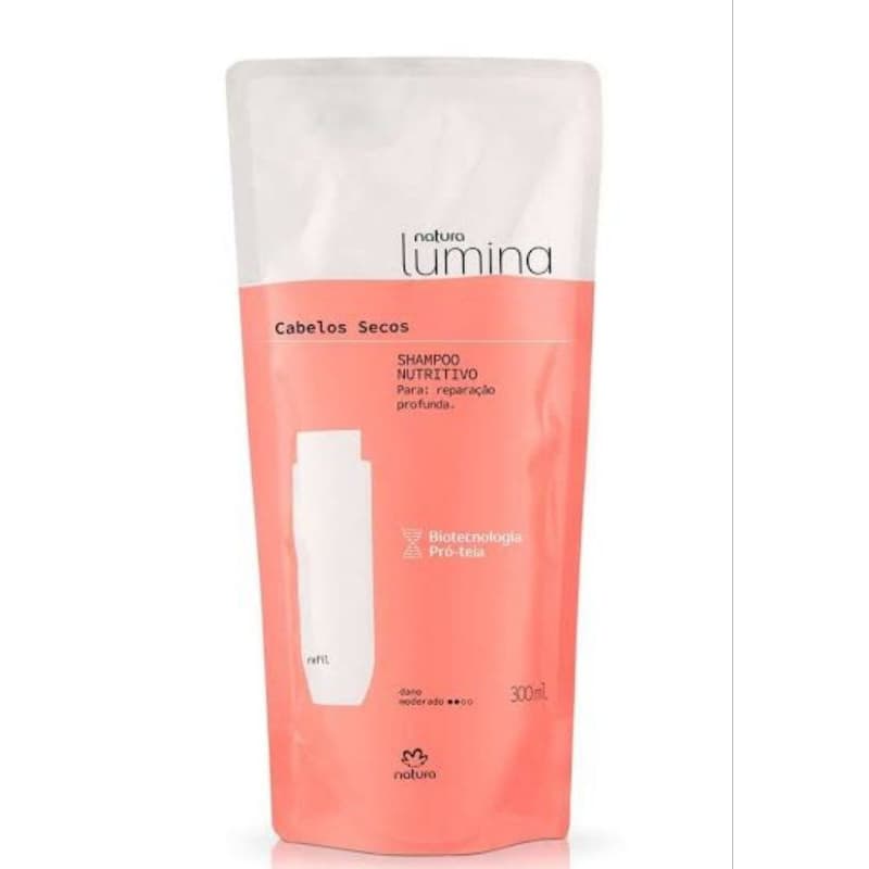 Natura Lumina Refil Shampoo Nutritivo reparação profunda 300ml